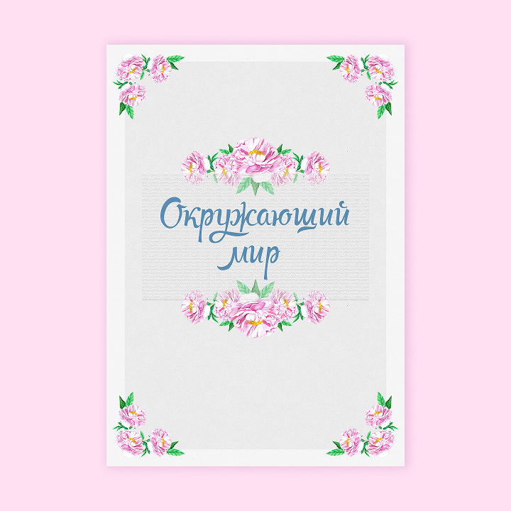 Портфолио для школьниц «Нежные пионы»